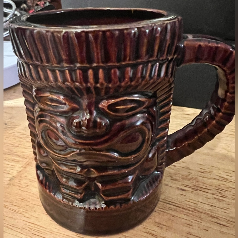 Tiki Mug Orchids of Hawaii In Japan GUC